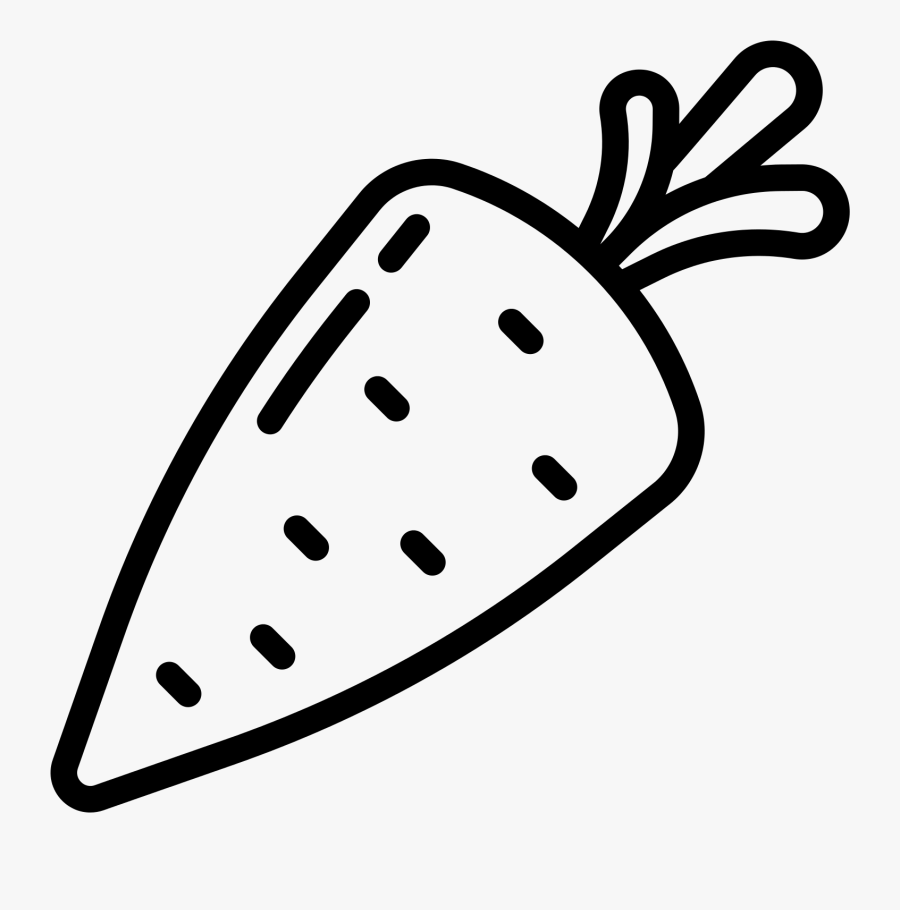Transparent Carrot Clipart Black And White, Transparent Clipart