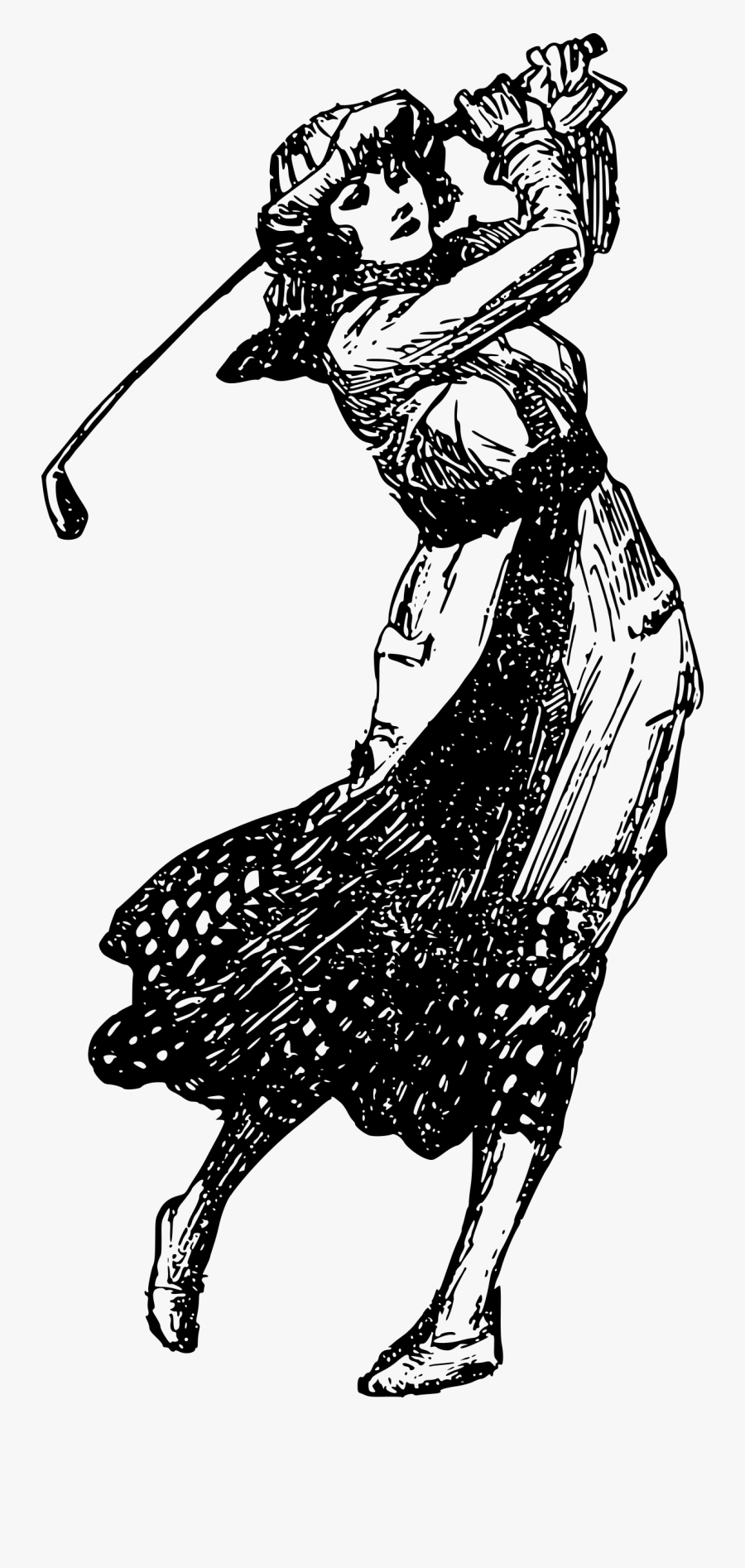 Clipart - Female Golfer Golf Clip Art Free Downloads, Transparent Clipart