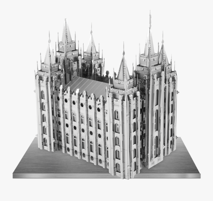 Lighthouse Clipart Metal - Metal Earth Salt Lake Temple, Transparent Clipart