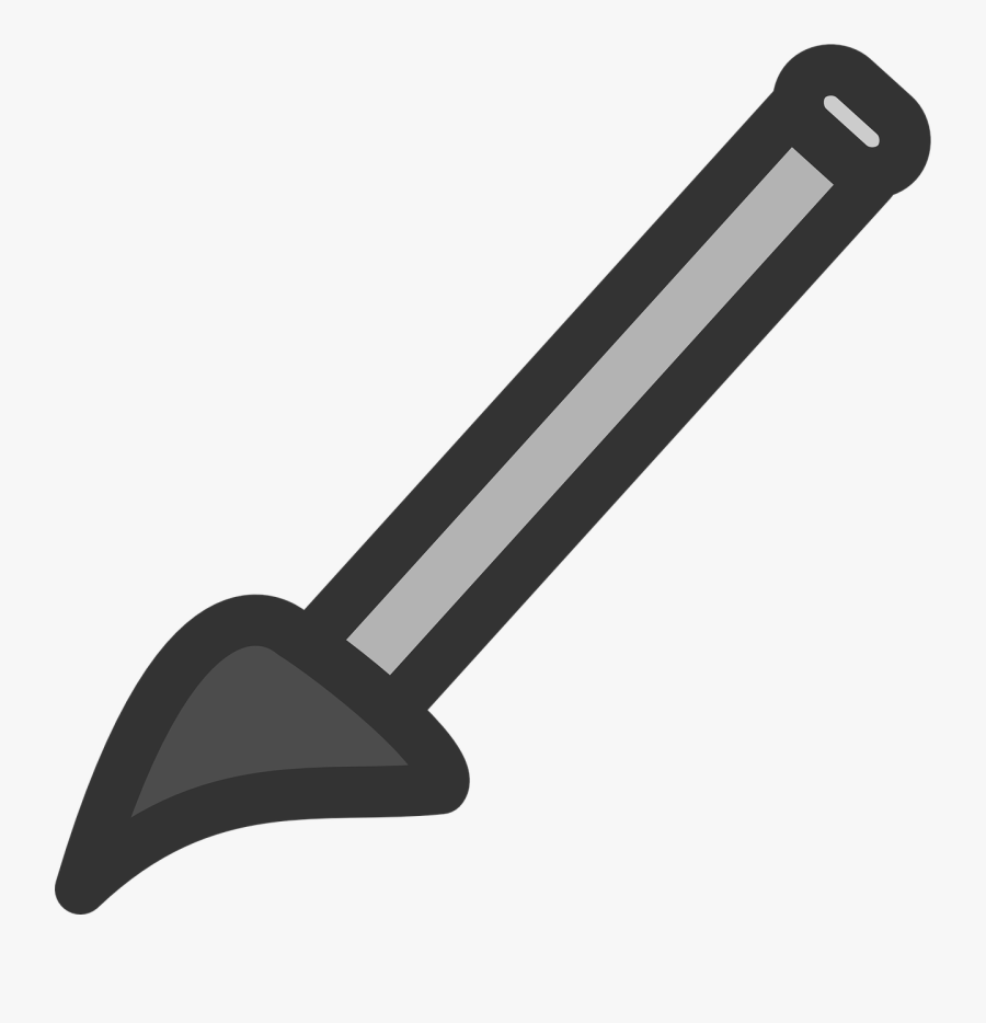 Paint Brush Svg Clip Arts - พู่กัน ขาว ดำ, Transparent Clipart