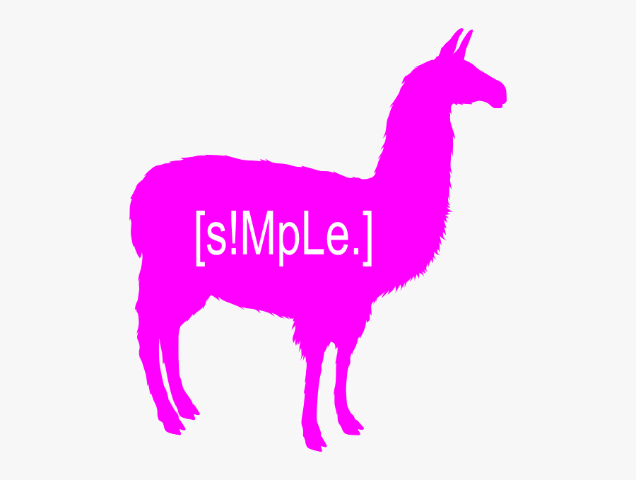 Llama Alpaca Silhouette Clip Art - Silhouette Llama Clipart, Transparent Clipart