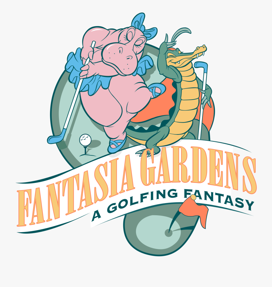 Disney Mini Golf Clipart - Fantasia Gardens Mini Golf Logo, Transparent Clipart