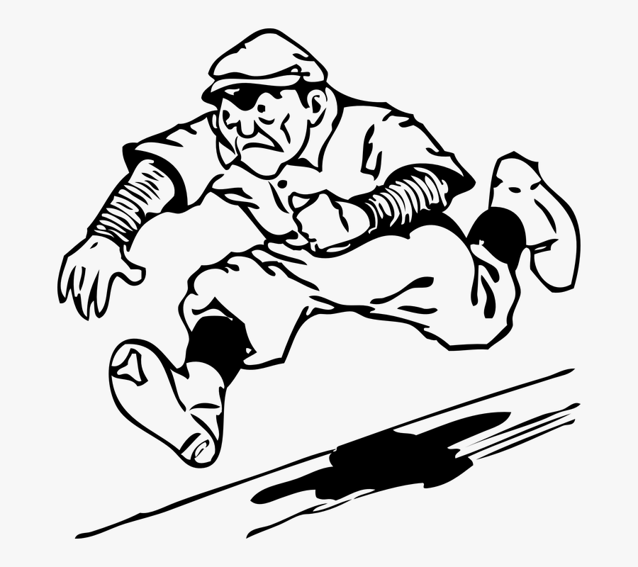 Fast Exercise Clipart - Man Running Clipart Black And White, Transparent Clipart