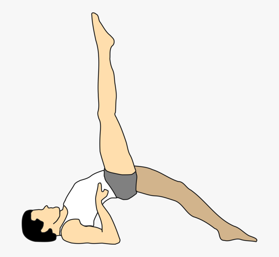 Thigh,arm,shoe - Eka Pada Setu Bandhasana, Transparent Clipart