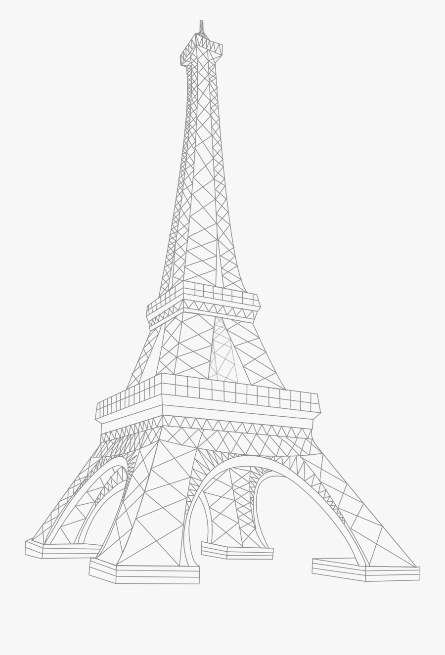 Paris Tower Drawing At Getdrawings White Eiffel Tower- - White Eiffel Tower Png, Transparent Clipart