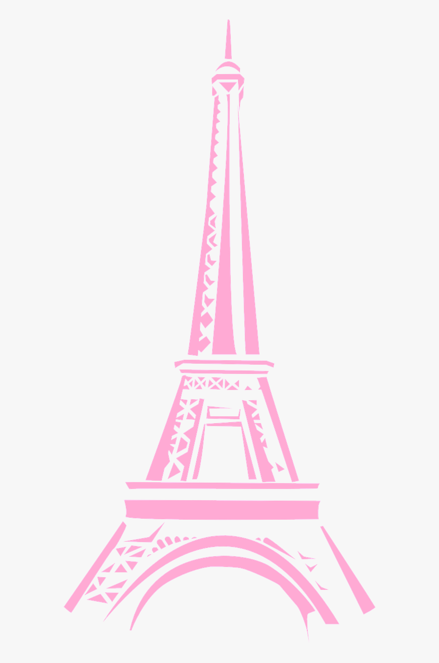 Eiffel Clipart Pink - Cute Eiffel Tower Png, Transparent Clipart