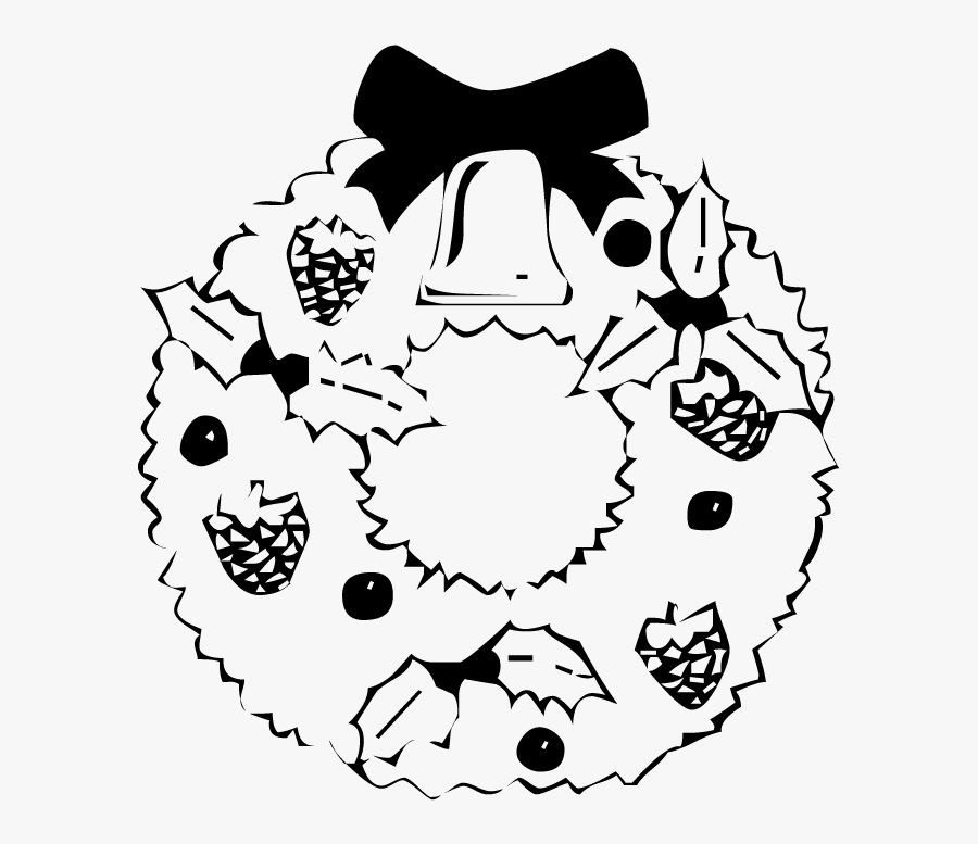 Transparent Christmas Wreath Clipart Png, Transparent Clipart