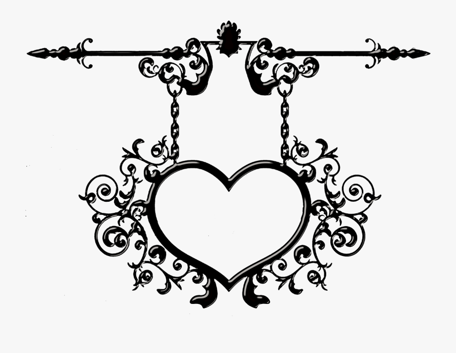 Eiffel Tower Clipart Love - Vintage Frame Heart, Transparent Clipart