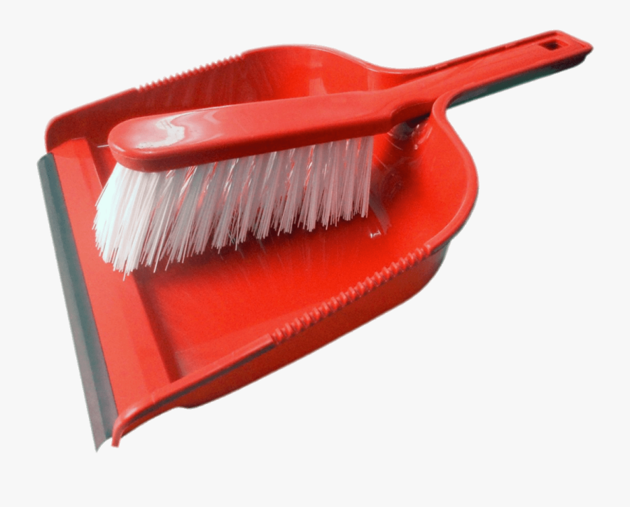 Red Dustpan And Brush Set - Dustpan Clipart Transparent Background, Transparent Clipart