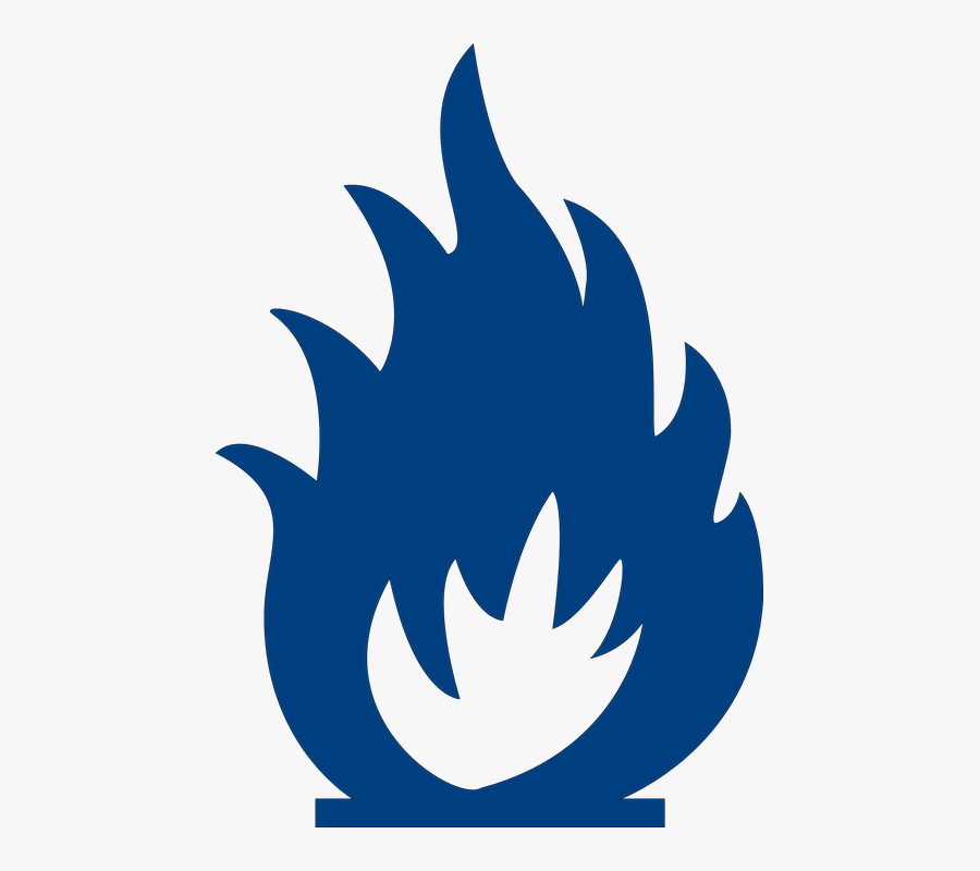 Fire Clipart Blue - Black And White Fire Clipart, Transparent Clipart