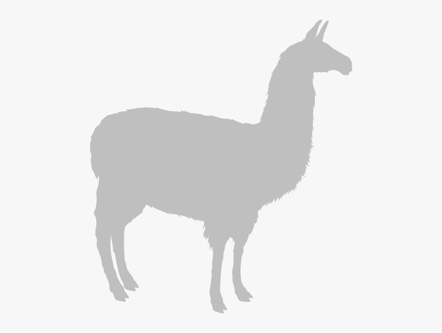 Llama Clipart Guanaco - Silhouette Llama Clipart, Transparent Clipart