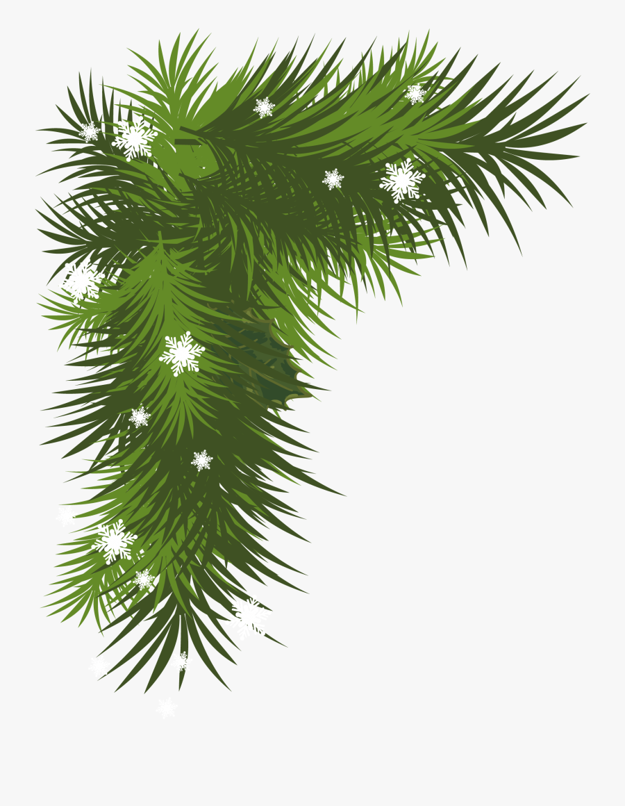 Transparent Christmas Wreath Clipart - Corner Christmas Borders Clipart, Transparent Clipart