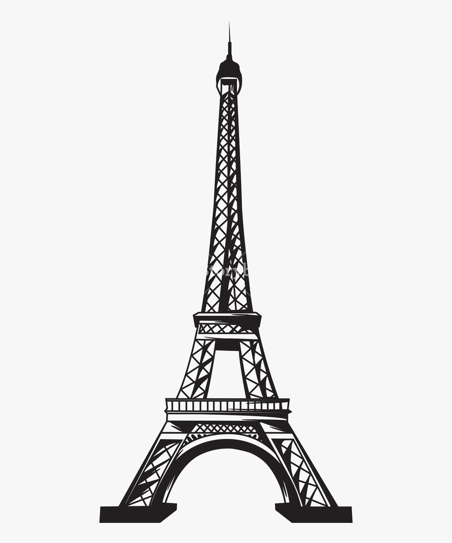 Eiffel Tower Silhouette Png - Eiffel Tower Vector Png, Transparent Clipart