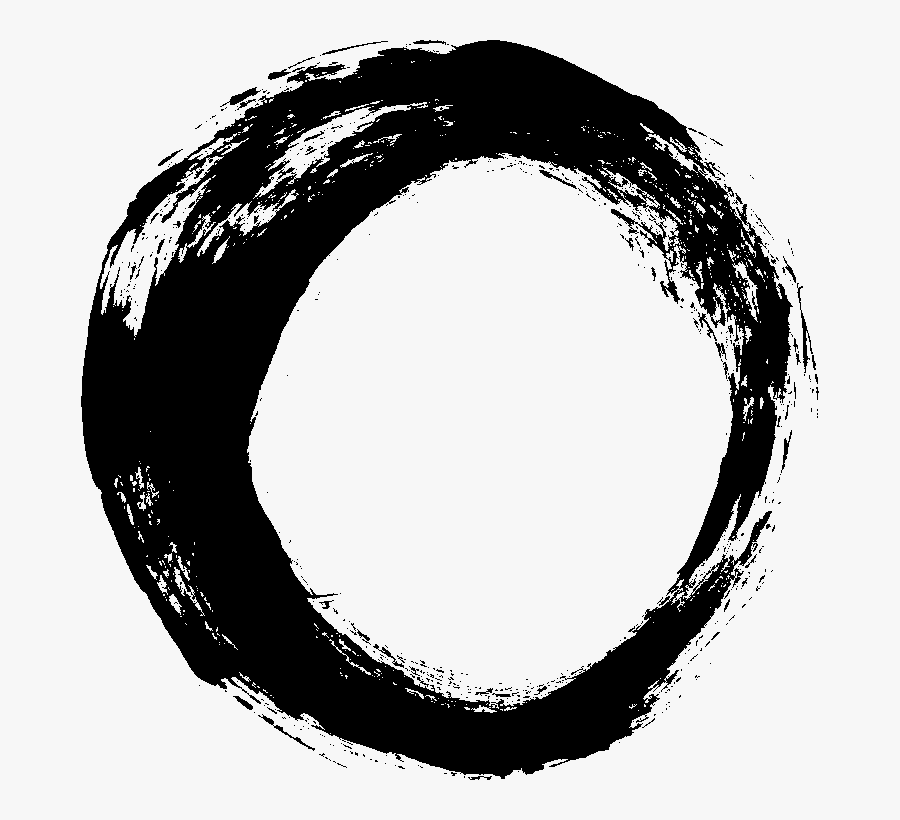 Clip Art Brush Clip Black - Circle Brush Stroke Png, Transparent Clipart