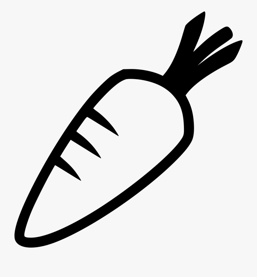 Carrot Black And White Png - Carrot Clipart Black And White Png, Transparent Clipart
