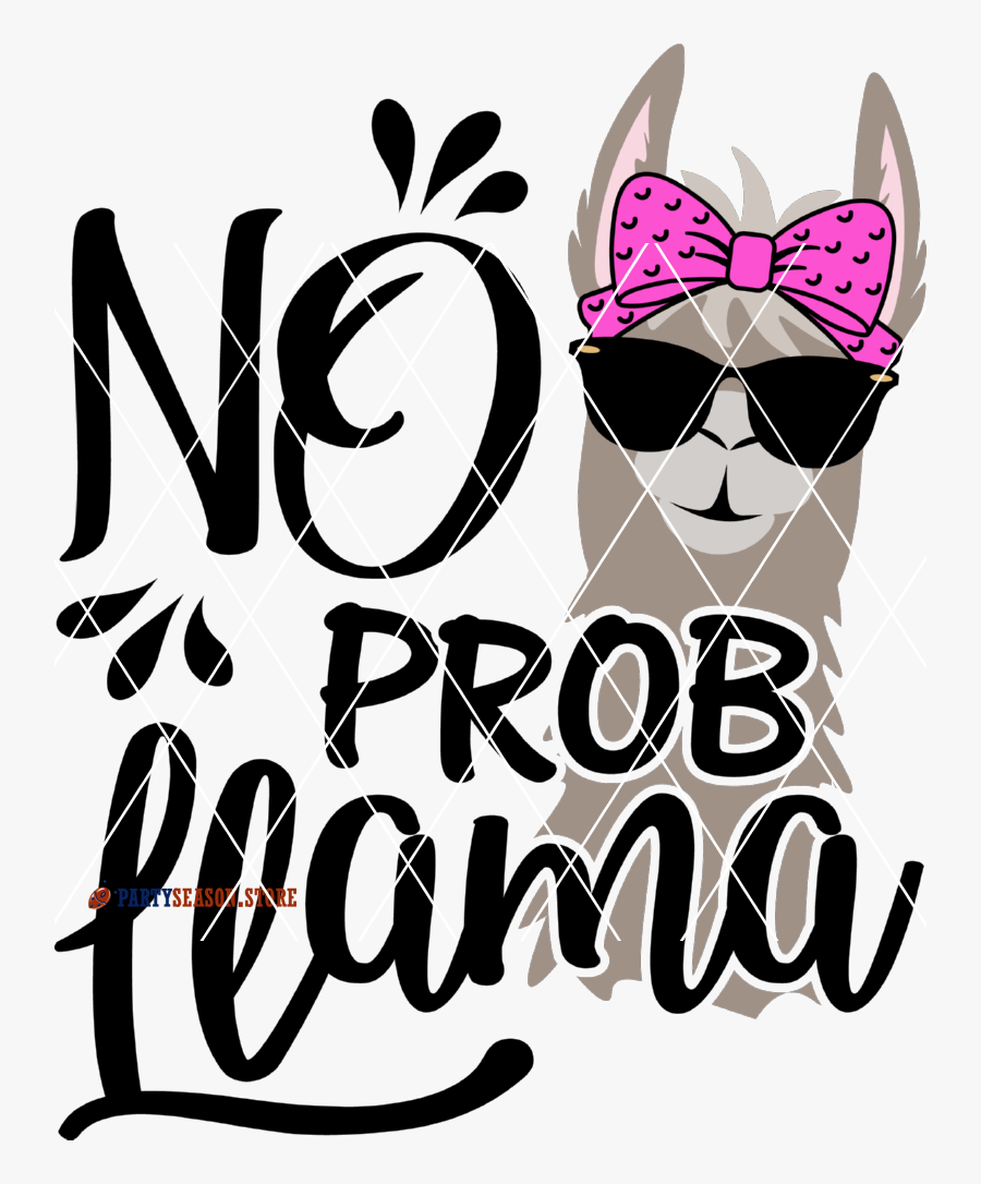 No Prob Llama, Transparent Clipart
