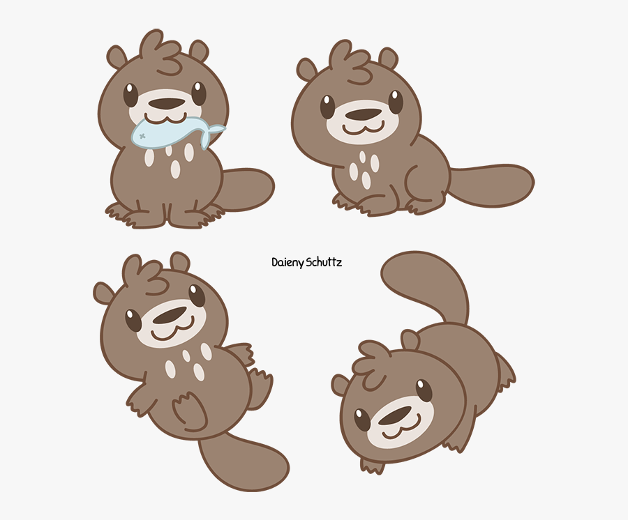 Clip Art River Otter Clip Art - Giant River Otter Cartoon, Transparent Clipart