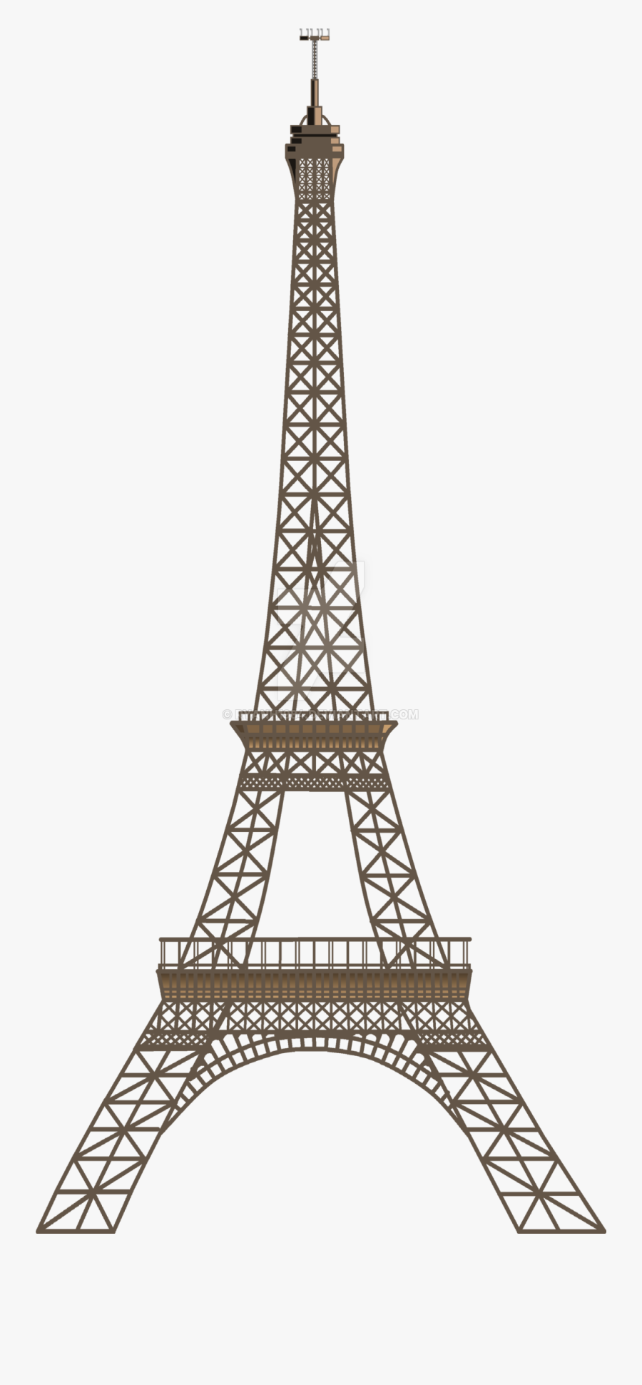 Drawn Eiffel Tower Elf - Eiffel Tower Transparent Background, Transparent Clipart