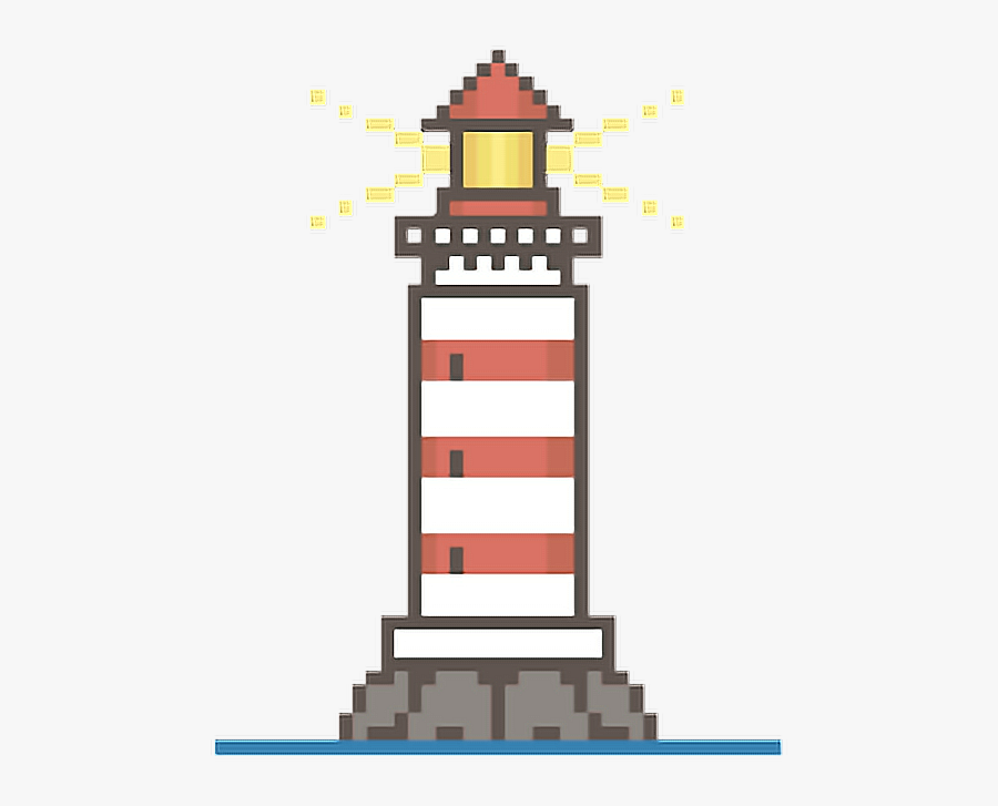 Minecraft Lighthouse Pixel Art Clipart , Png Download - Minecraft Lighthouse Pixel Art, Transparent Clipart