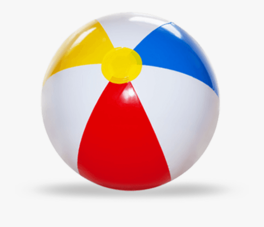 Red Clipart Beach Ball - Transparent Background Beach Ball, Transparent Clipart