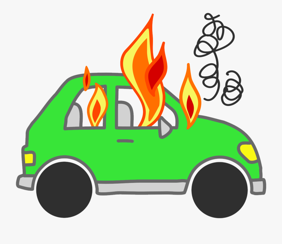 28 Collection Of On Fire Clipart - Car Fire Clip Art, Transparent Clipart