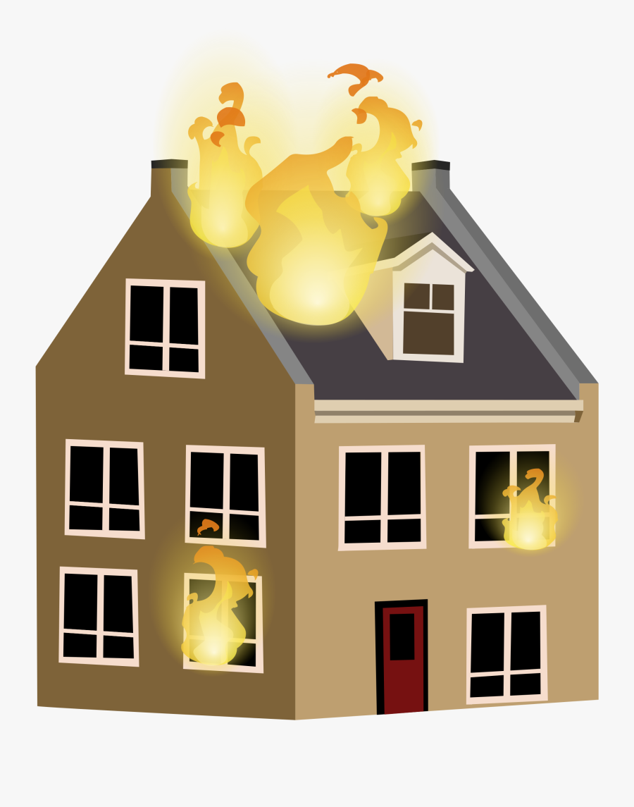 Fire Clipart House Fire, Transparent Clipart