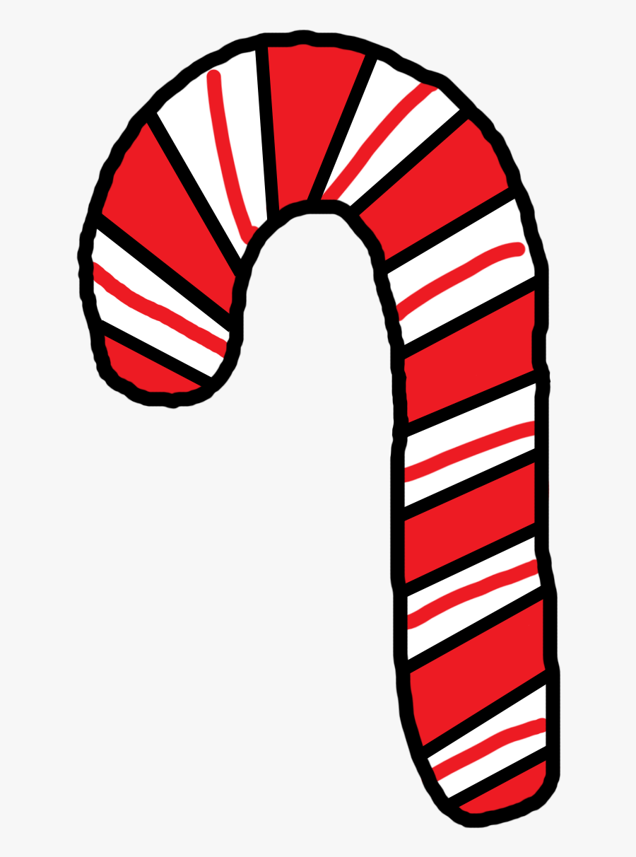 Candy Cane Drawing Tutorial - Clip Art, Transparent Clipart