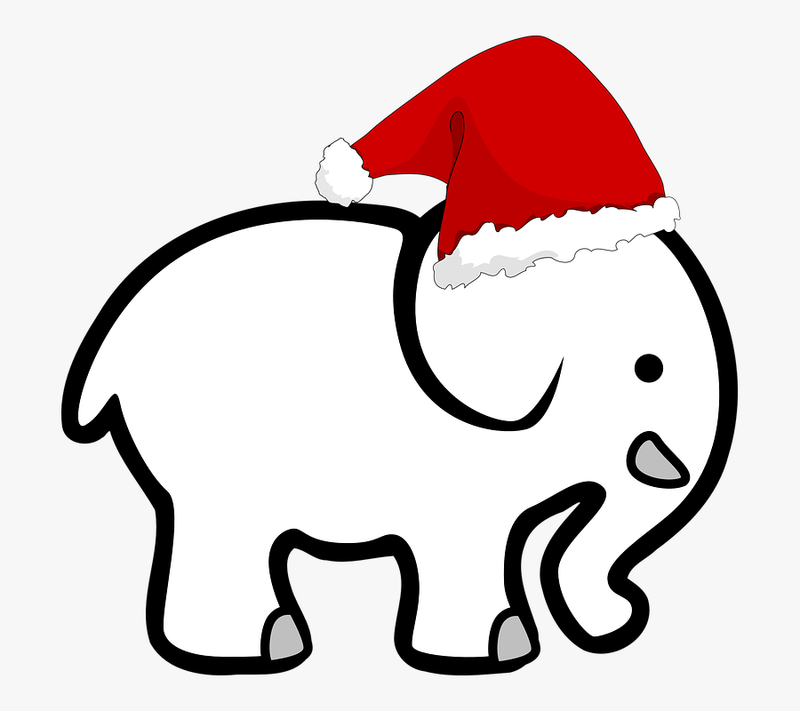 White Elephant Christmas, Transparent Clipart