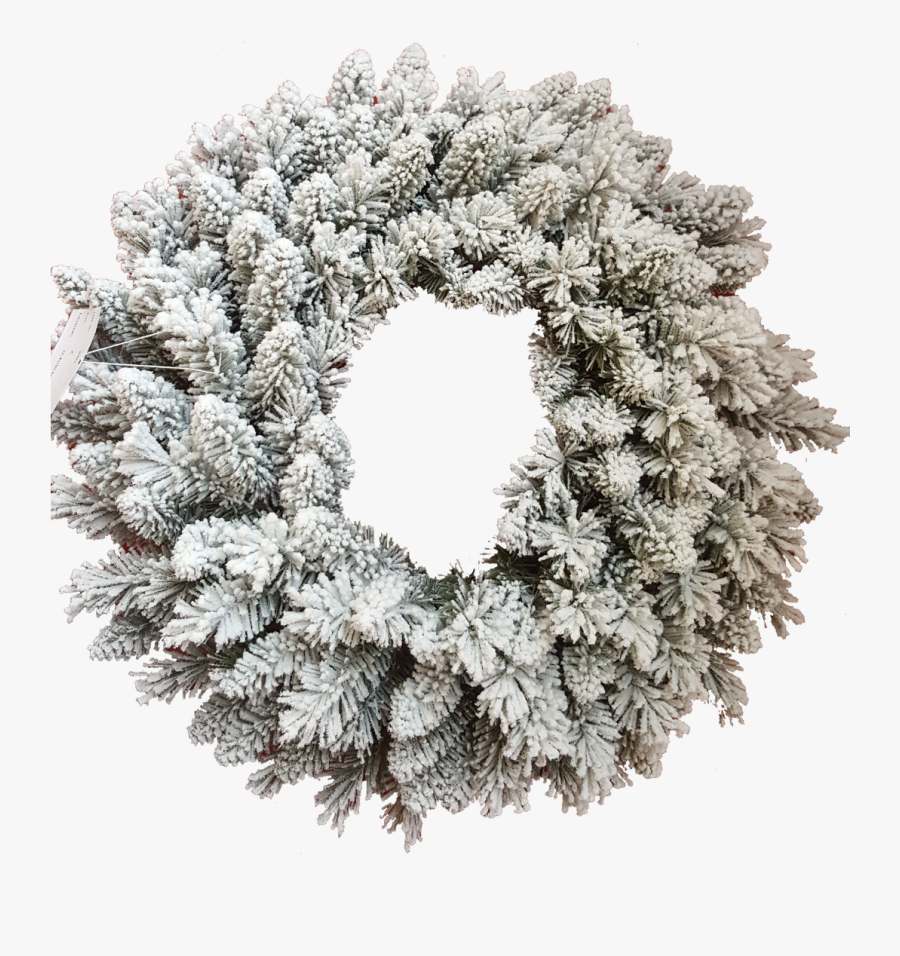 Jr Prince Flock Wreath - White Christmas Wreath Png, Transparent Clipart