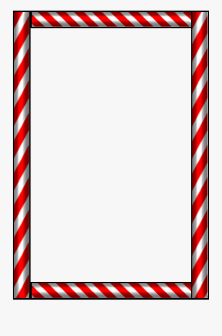 Border Vector And Clip - Candy Cane Clip Art Borders, Transparent Clipart