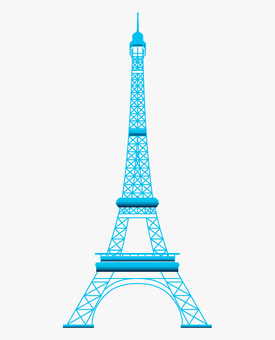 Torre Eiffel Azul Png - Eiffel Tower Transparent, Transparent Clipart