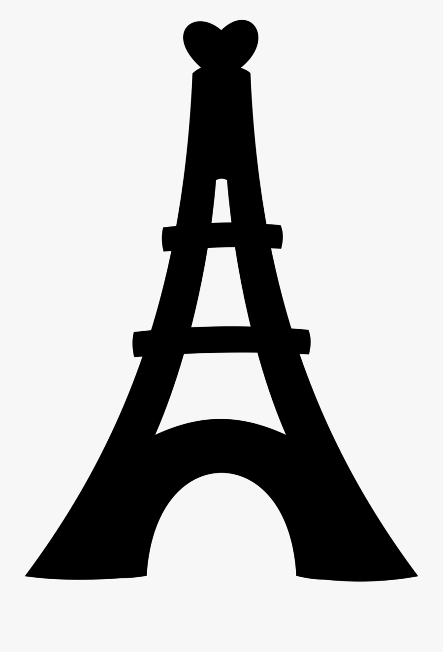 Silhueta Torre Eiffel Png, Transparent Clipart