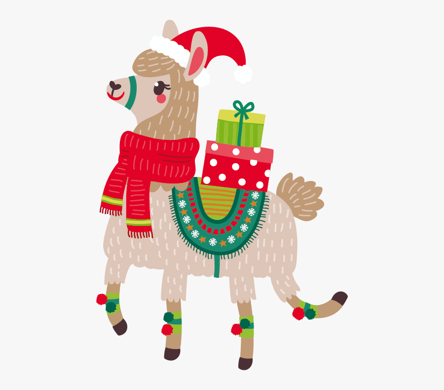 #tring Christmas Festival 30th November - Christmas Lama, Transparent Clipart