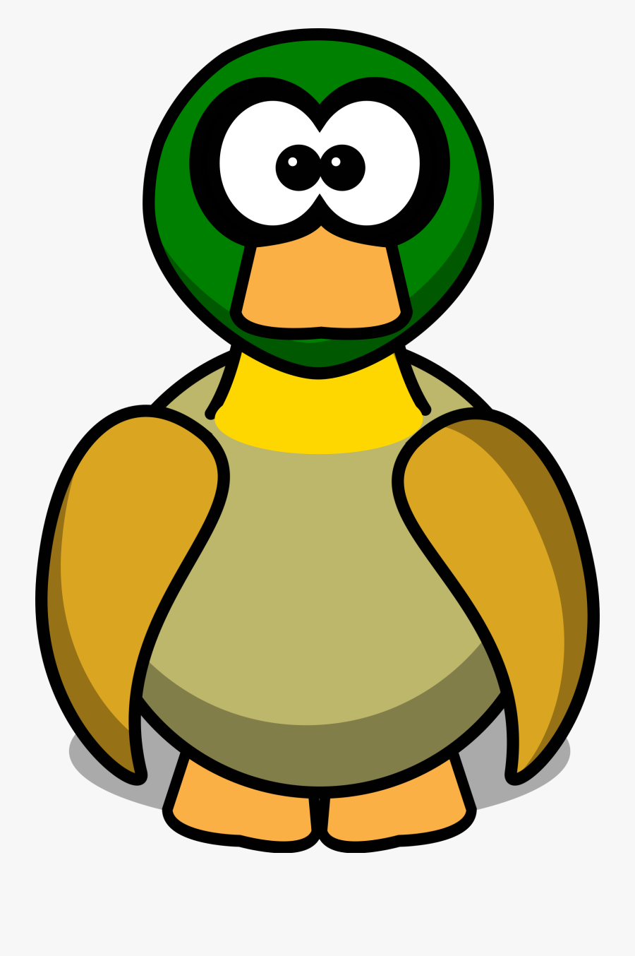 Cartoon Duck 555px - Cartoon Duck Clipart, Transparent Clipart