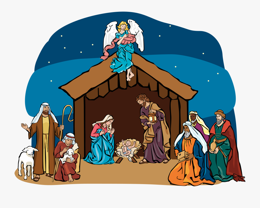Clipart Christmas Nativity Scene - Christmas Nativity Scene Clipart, Transparent Clipart