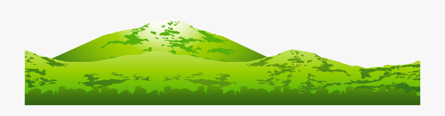 Mountain Clipart Clear Background - Green Mountain With No Background, Transparent Clipart