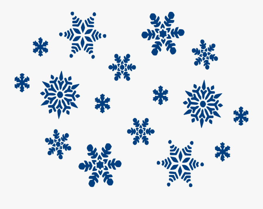 Snowflakes Blue Sky - Pink Snowflakes Clipart, Transparent Clipart