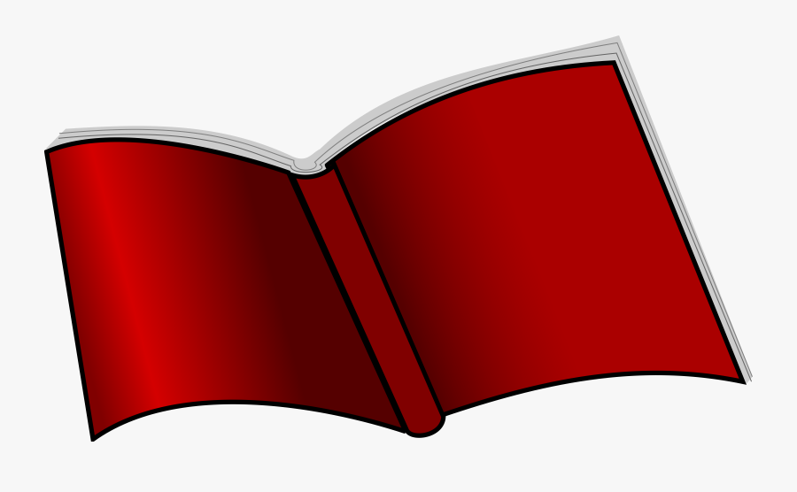 Red Open Book Clipart, Transparent Clipart