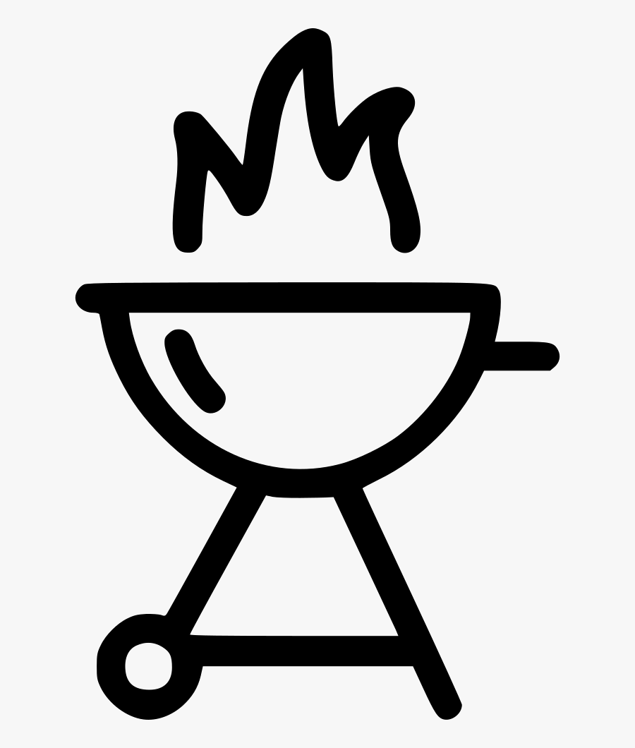 Transparent Fire Icon Png - Bbq Symbol Png, Transparent Clipart