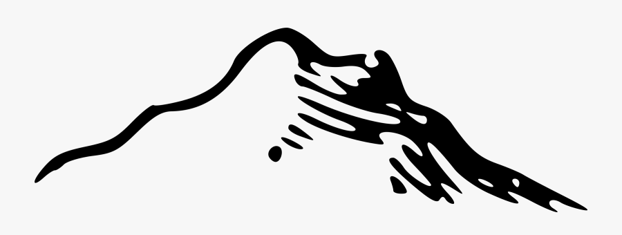 Mountains Free Mountain Clip Art Clipart - Black And White Cartoon Mountain, Transparent Clipart