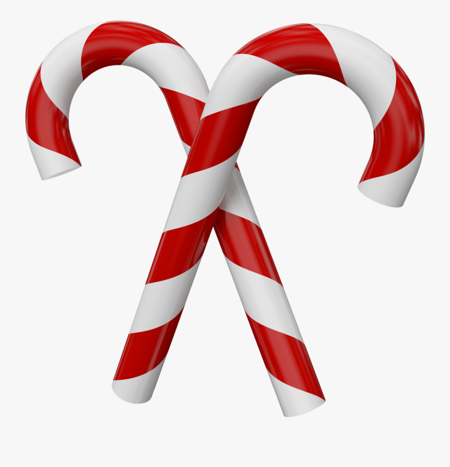 Candy Cane Clipart High Resolution - Candy Canes Christmas Candy Clipart, Transparent Clipart