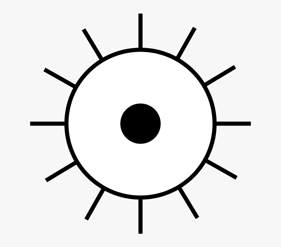 Sun Png Black And White Vector Mt Tri - 40 Inch Metal Wall Clock, Transparent Clipart