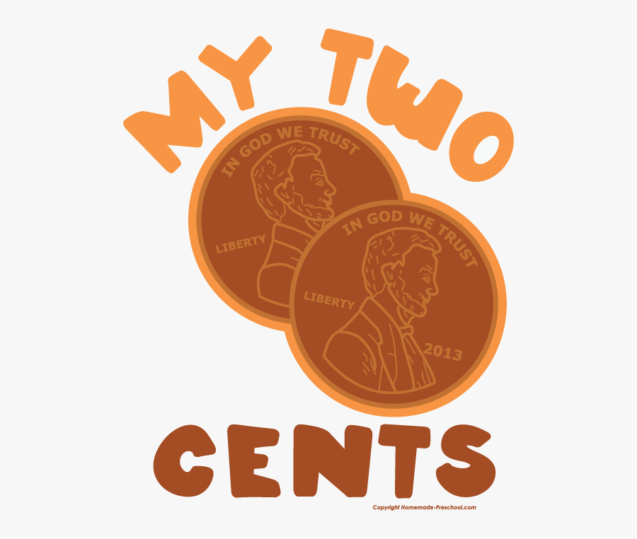 2 Cents Clip Art, Transparent Clipart