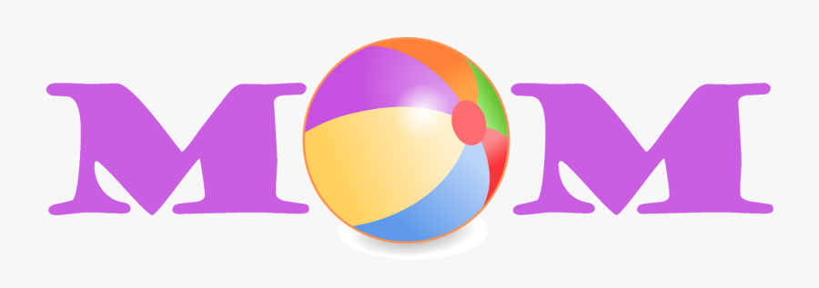 Purple Mom Beach Ball Clipart - Cute Little Monsters, Transparent Clipart