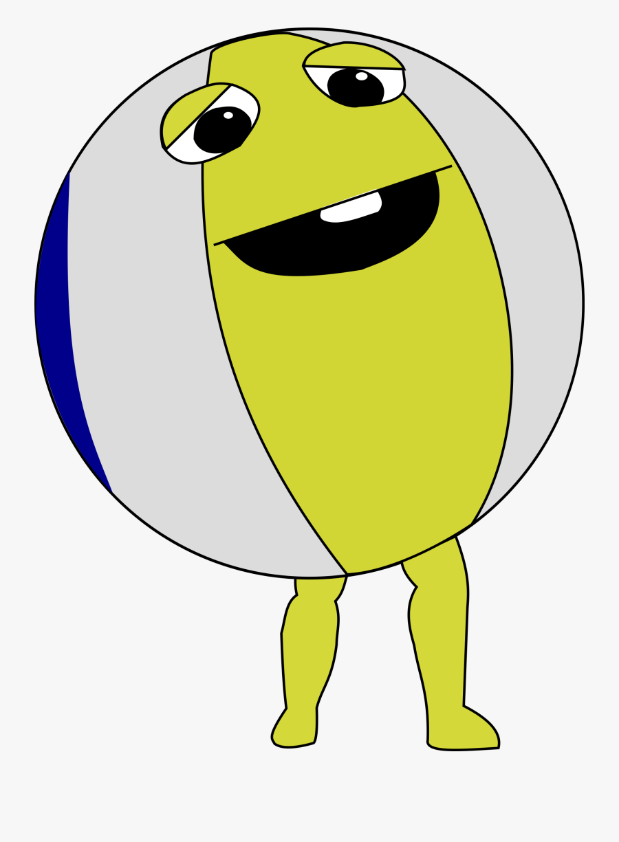 Transparent Beach Ball Clipart Png - Beach Ball With Legs, Transparent Clipart