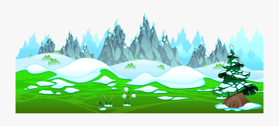 Transparent Mountain Clip Art - Icy Mountains Drawing, Transparent Clipart