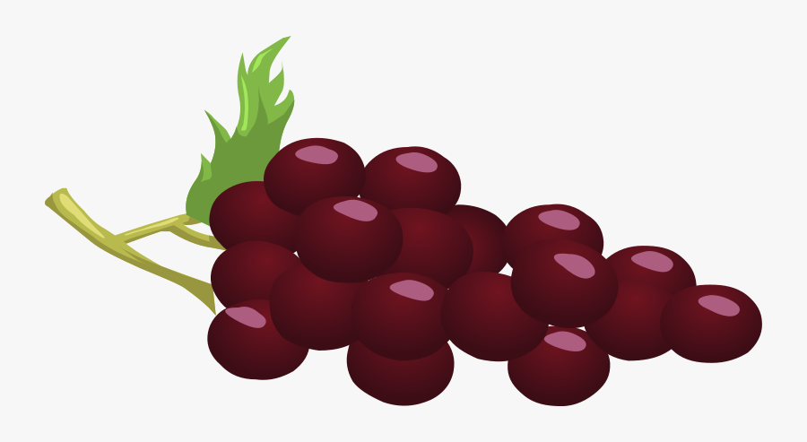 Clipart Grapes - Red Grapes Clipart, Transparent Clipart