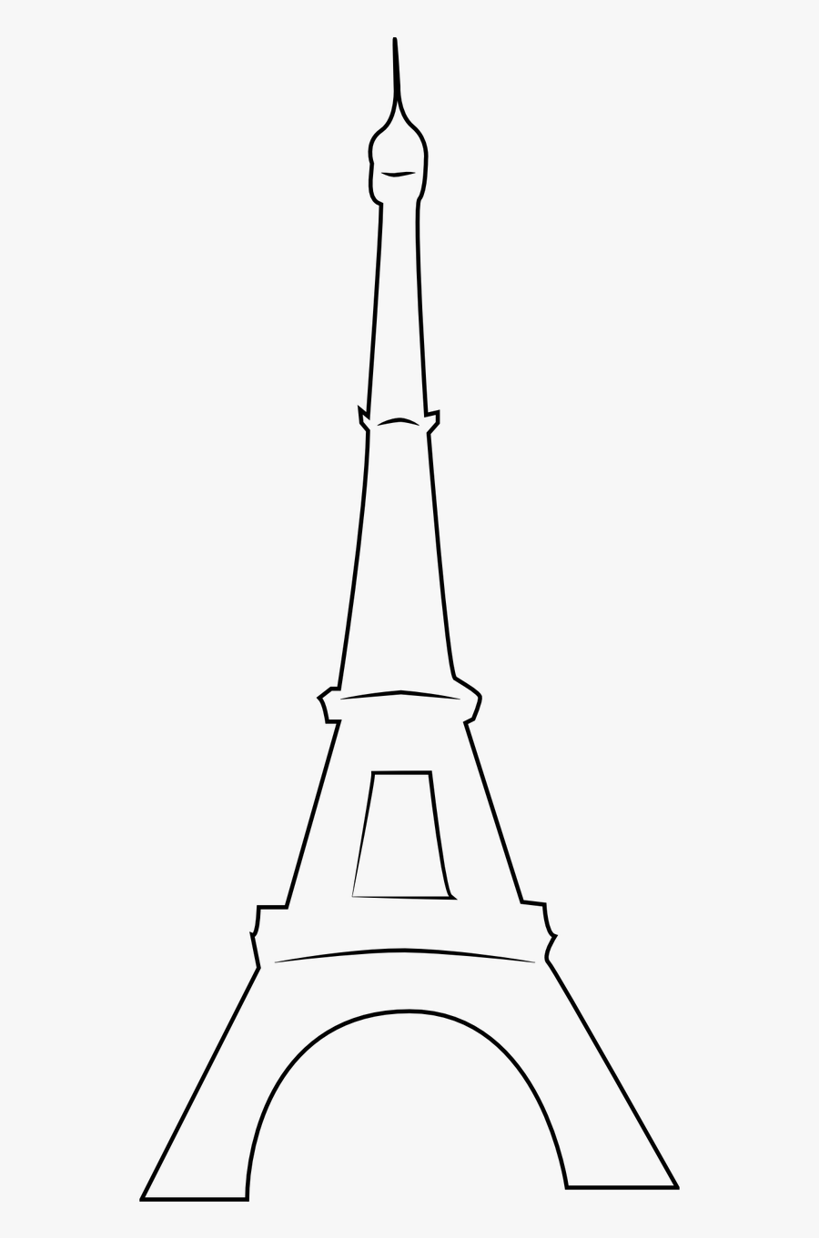 Eiffel Tower Outline Free Transparent Clipart Clipartkey