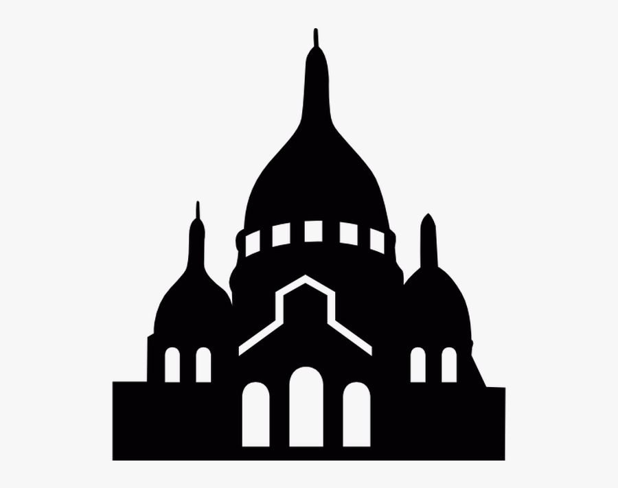 Eiffel Tower Sacré-cœur, Paris Silhouette Clip Art - Sacre Coeur Icon, Transparent Clipart