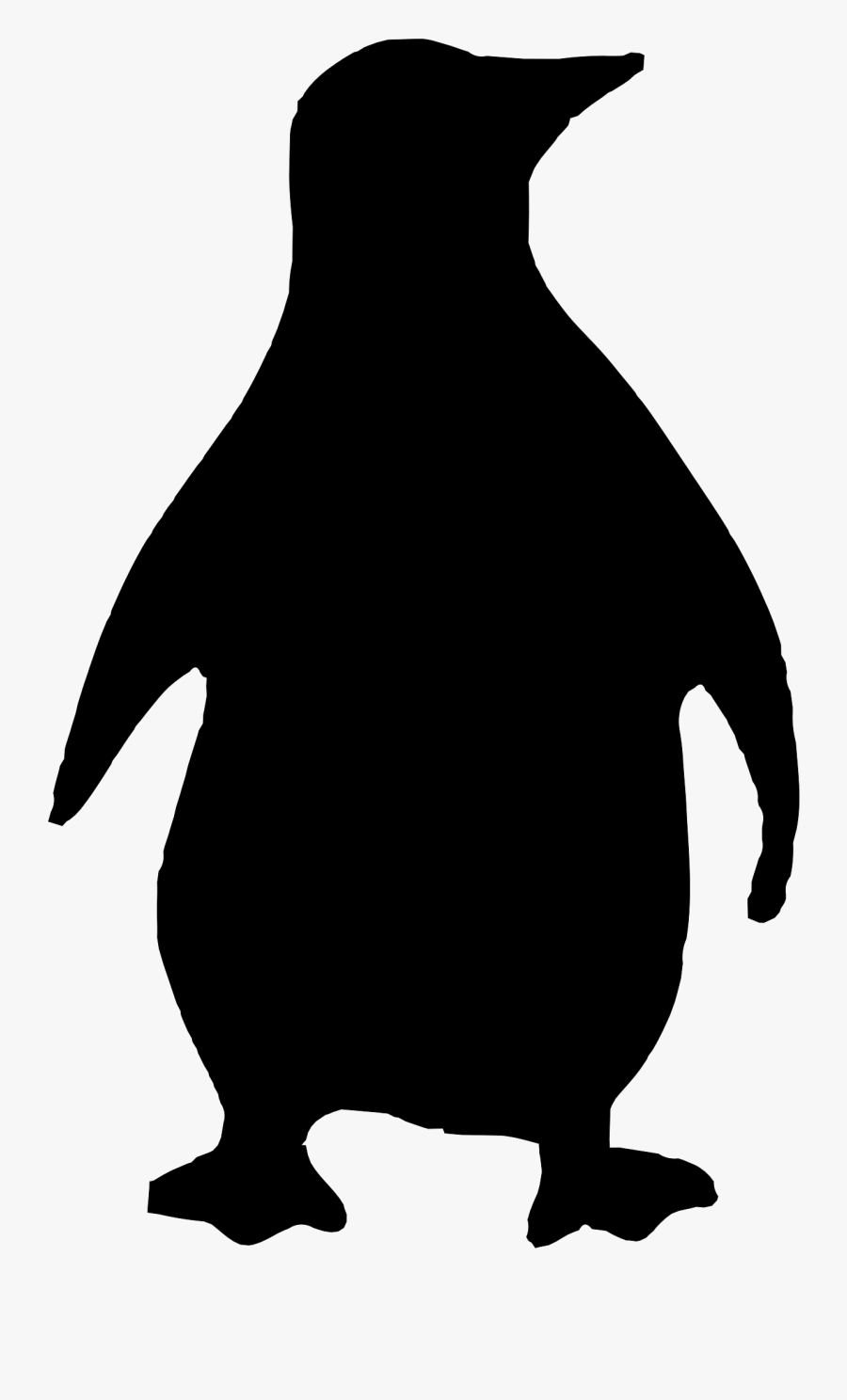 Penguin Clipart Black - Penguin Silhouette Png, Transparent Clipart